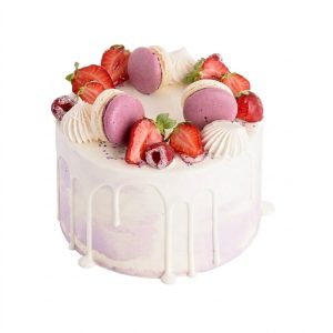 Wild berry mousse cake