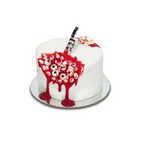 Bloody eye ball mini cake