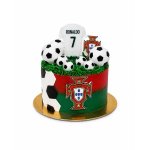 Portugál focis torta