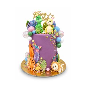 Dino party mese torta