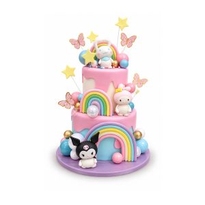 Kuromi, Cinnamoroll és My Melody mese torta